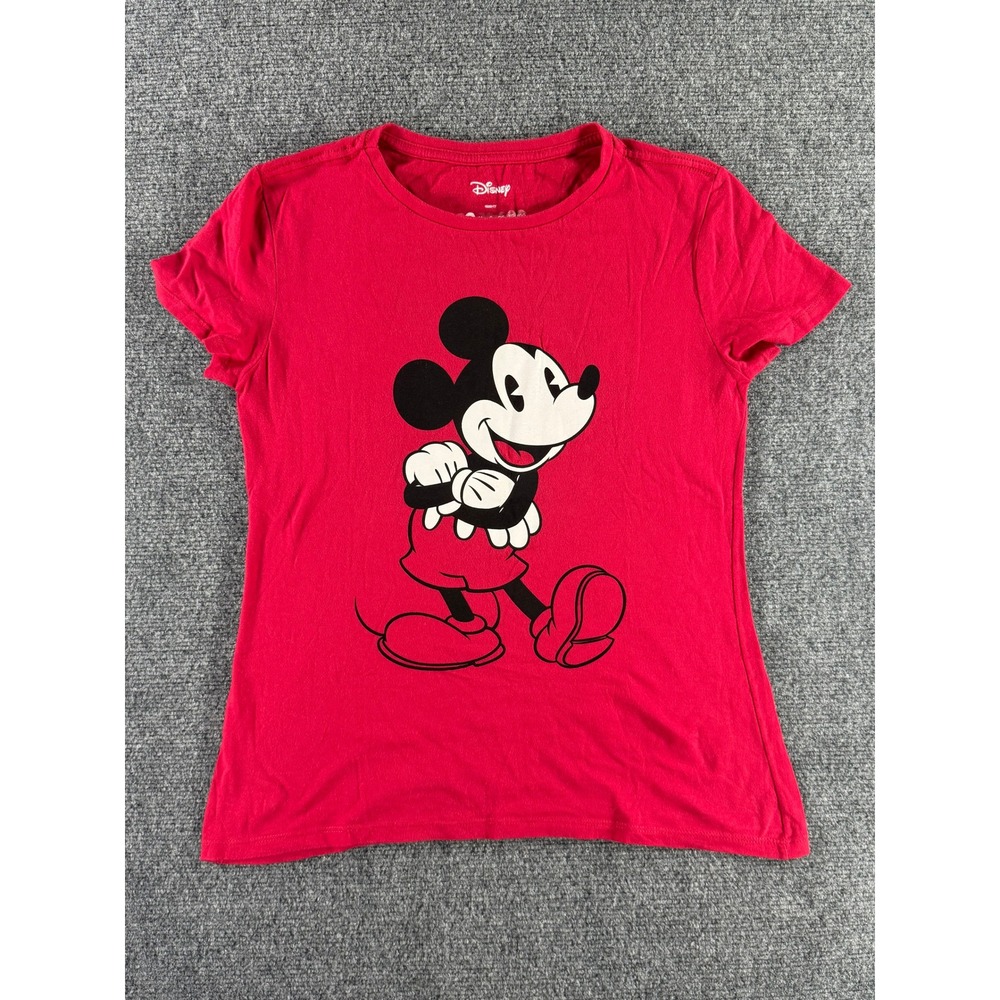 Disney Riachuelo Mickey Mouse Red Graphic T-Shirt Womens Small Short‎ Sleeve